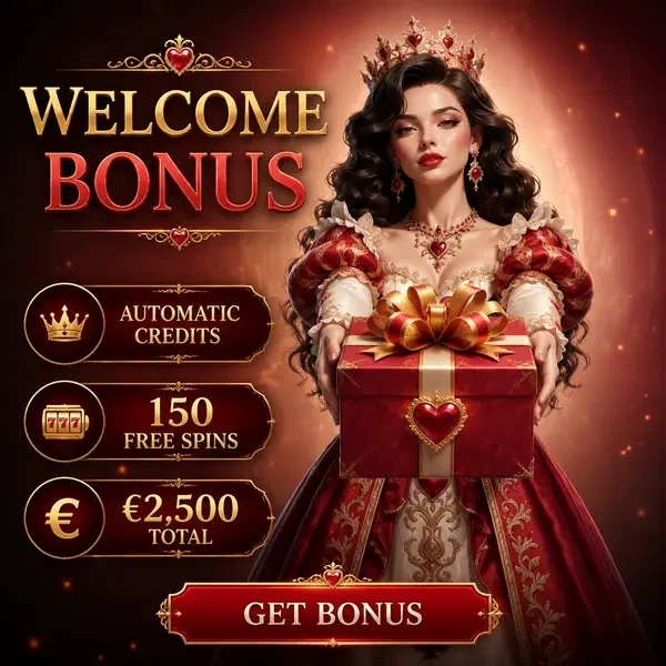 Rose Queen präsentiert Willkommensbonus-Geschenkbox am Winzoria Casino Login-Portal