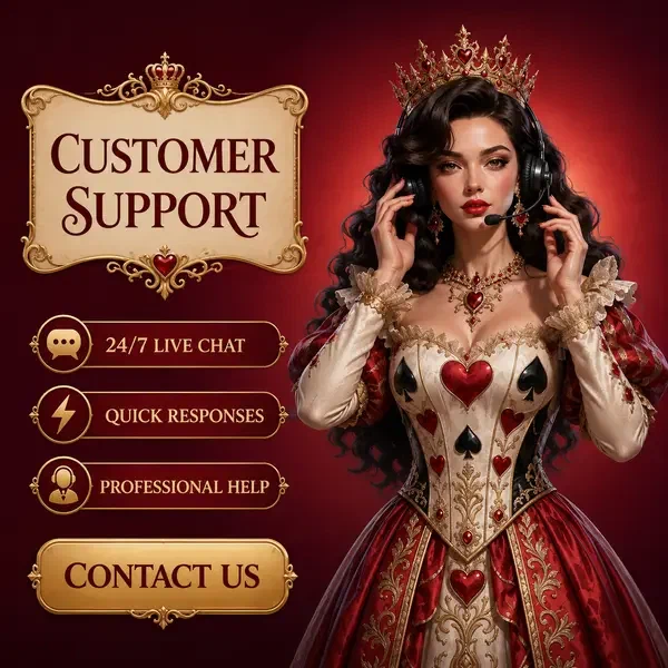 Winzoria Kundensupport-Mitarbeiter mit Headset bereit, Spielern zu helfen