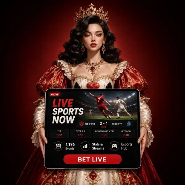 Eleganter Gastgeber präsentiert Live-Sportwetten-Action im Portal Live Sports and Events Right Now