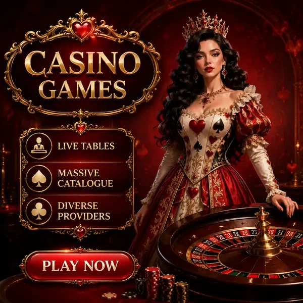 Die Rosenkönigin der Winzoria Casino Spiele präsidiert über ihr Roulette-Rad im Live-Casino-Studio